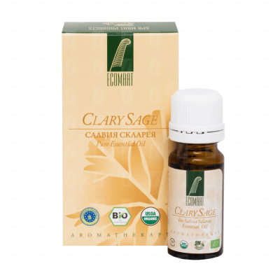 Organic pure Clary sage oil 10ml (Salvia Sclarea) Ecomaat