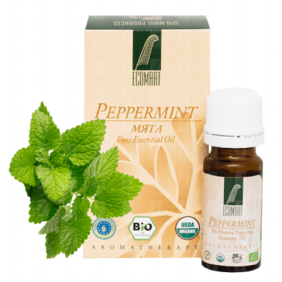 Pure Peppermint organic oil 10ml (Mentha Piperita) Ecomaat